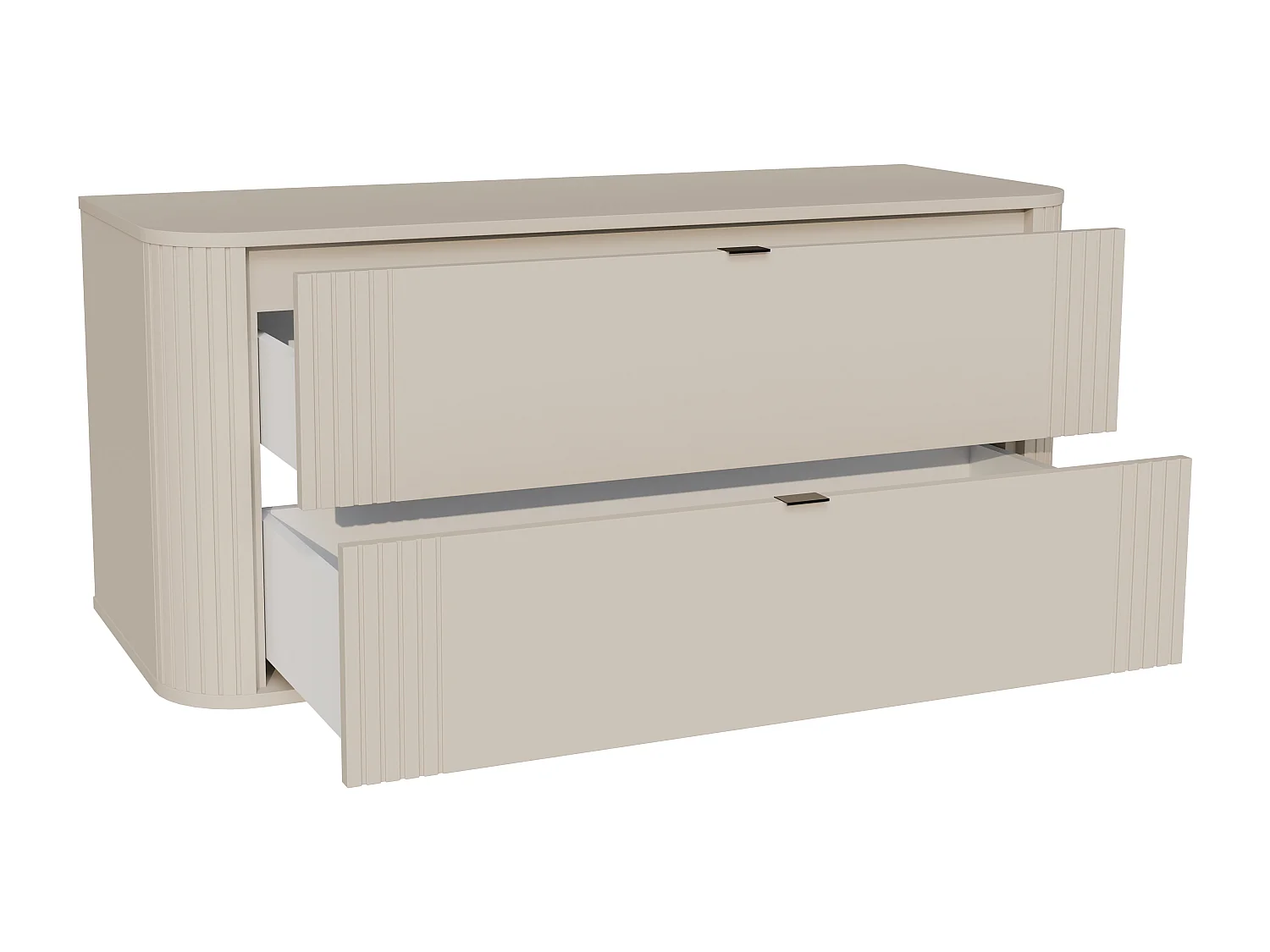 Meuble sous vasque suspendu - Beige - 120 cm - FILOR