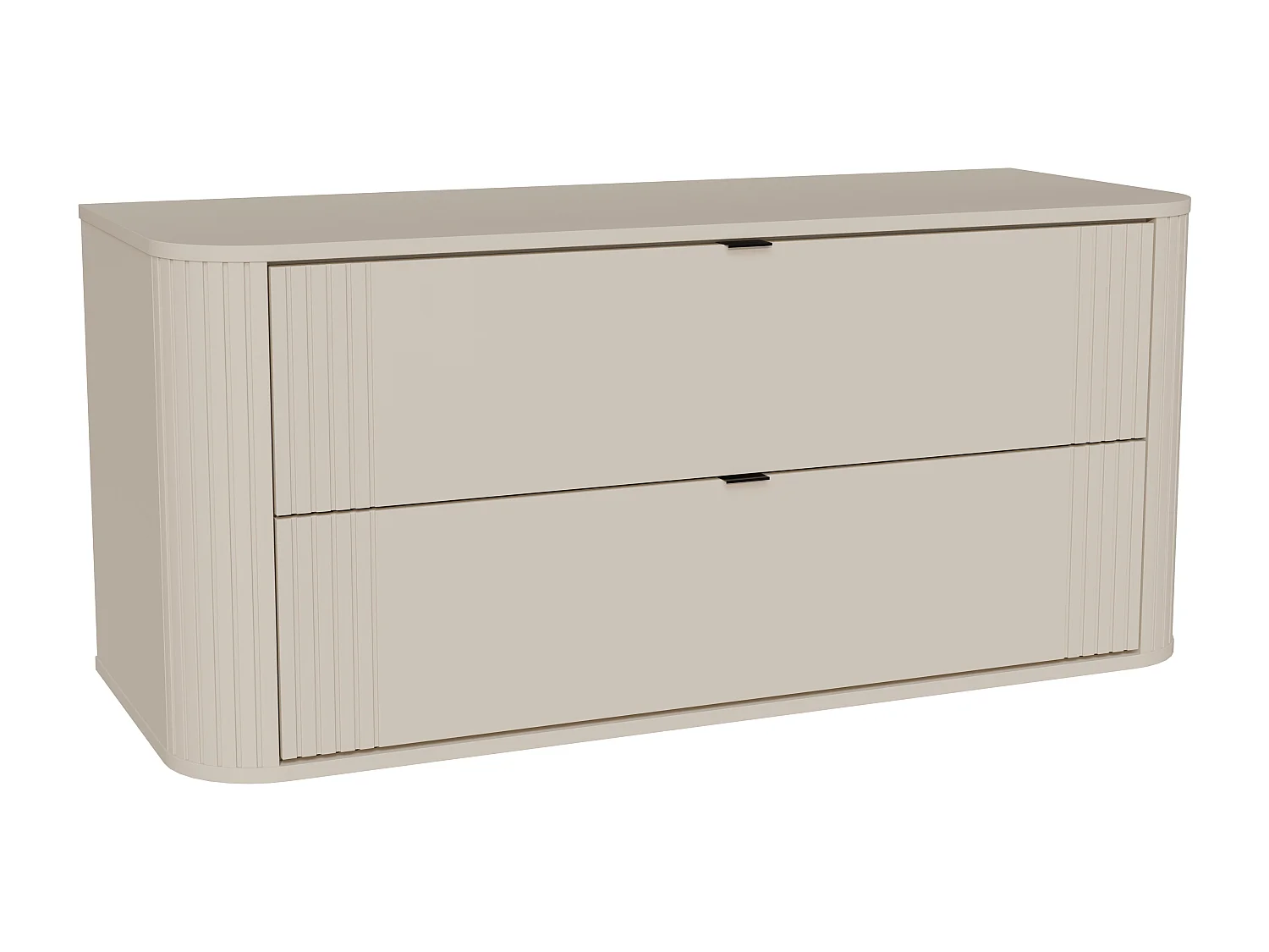 Meuble sous vasque suspendu - Beige - 120 cm - FILOR