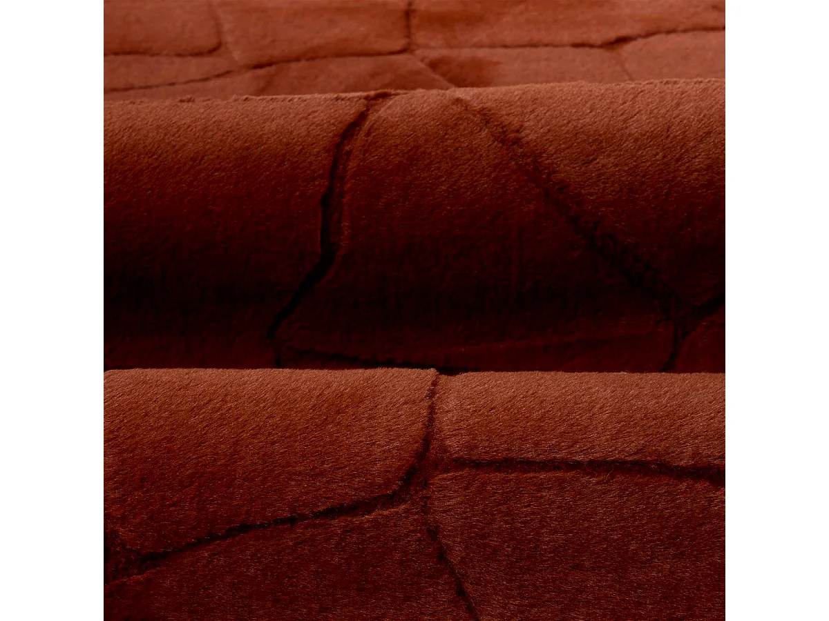 Tapis Imitation Fourrure "Onina" 60x90cm Ambre