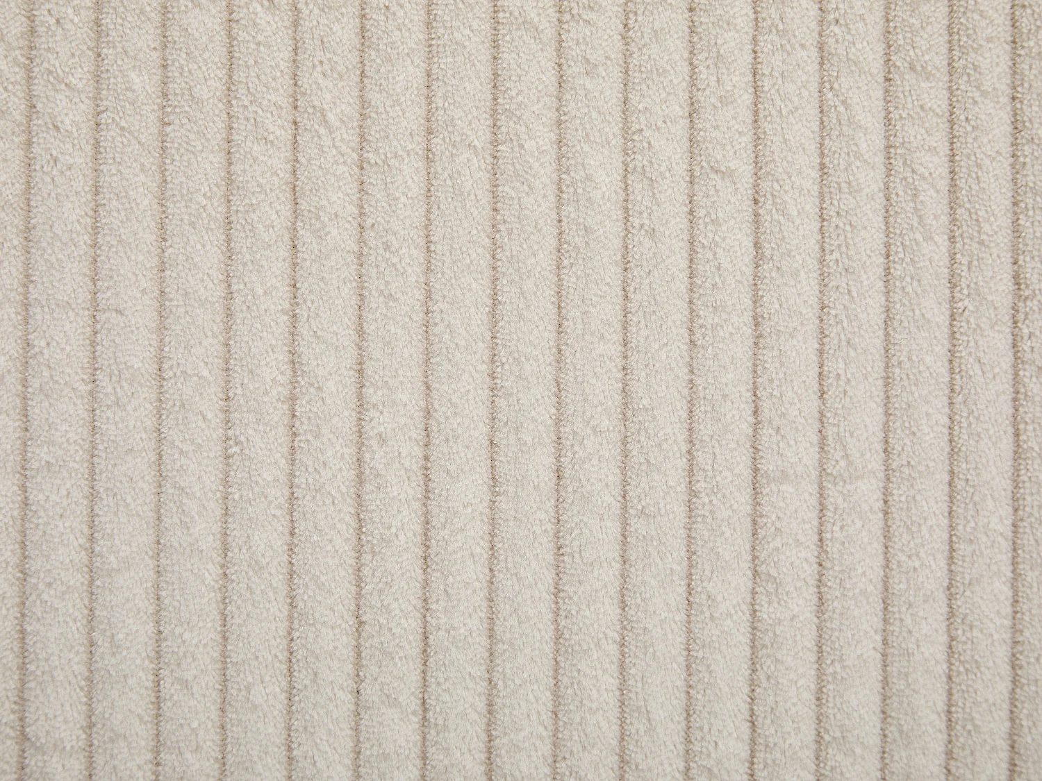 Lit coffre 200 x 200 cm - Velours côtelé – Crème - VALME