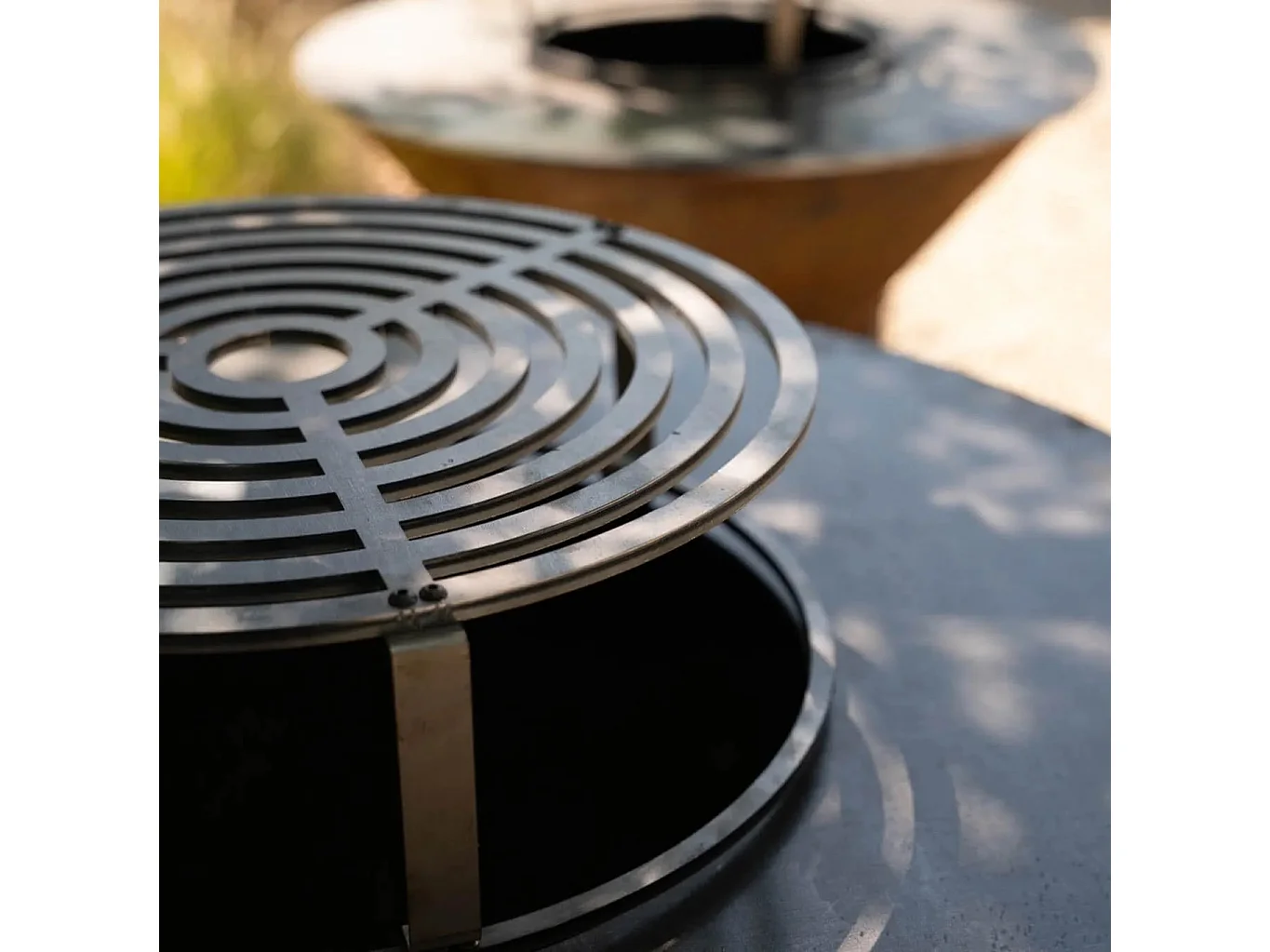 Cortenéa Stålgrillgaller för 60 cm Diameter Eldstad - Utegrilltillbehör