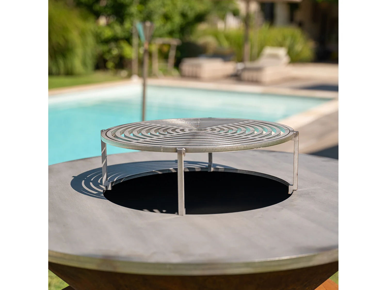 Rostfritt stålgrillgaller FIRTEN för 100 cm Diameter Brasero