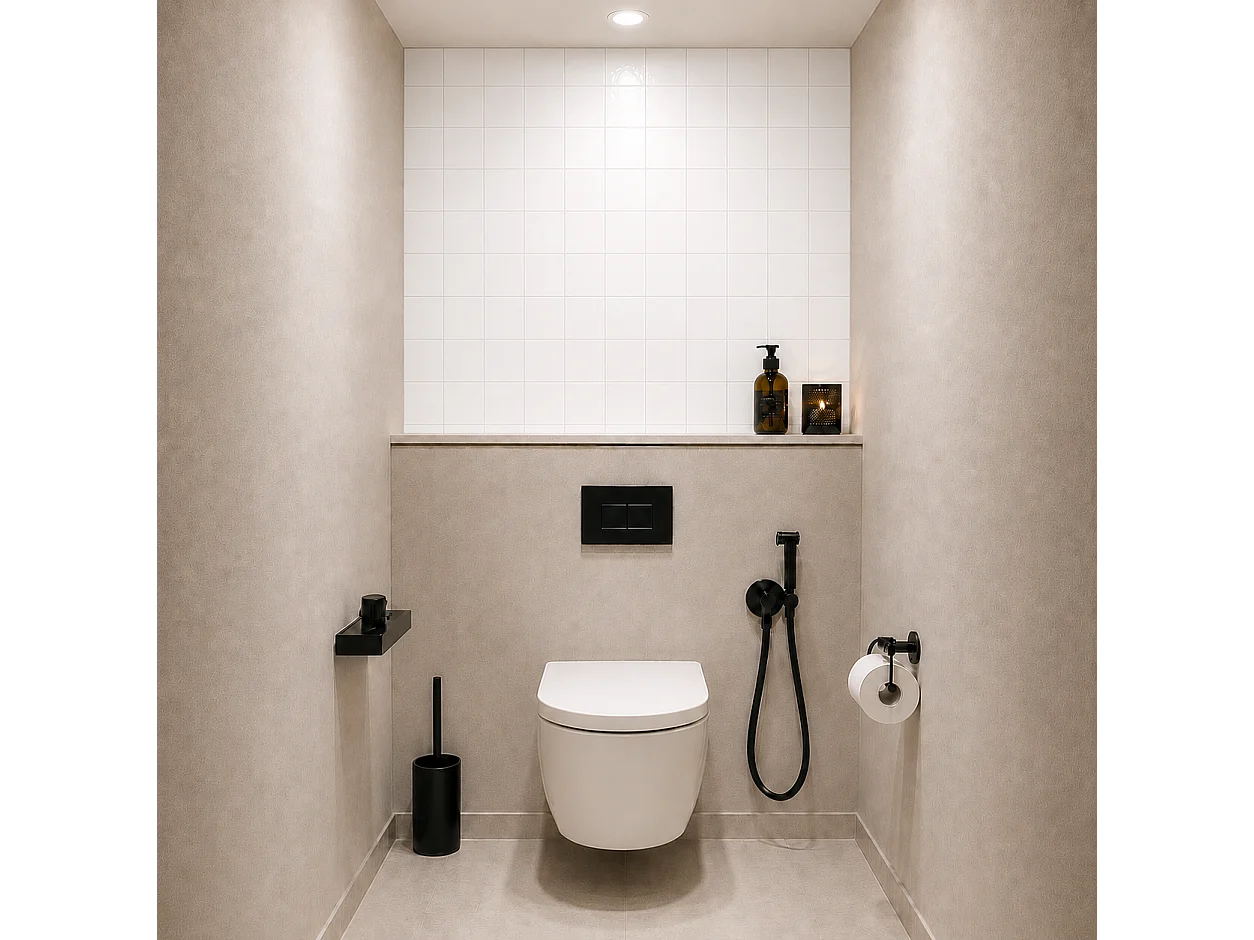 Pack de 3 panneaux muraux de salle de bain carrelage blank