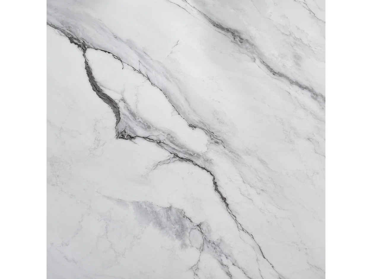 Panneau mural de salle de bain effet marbre blanc