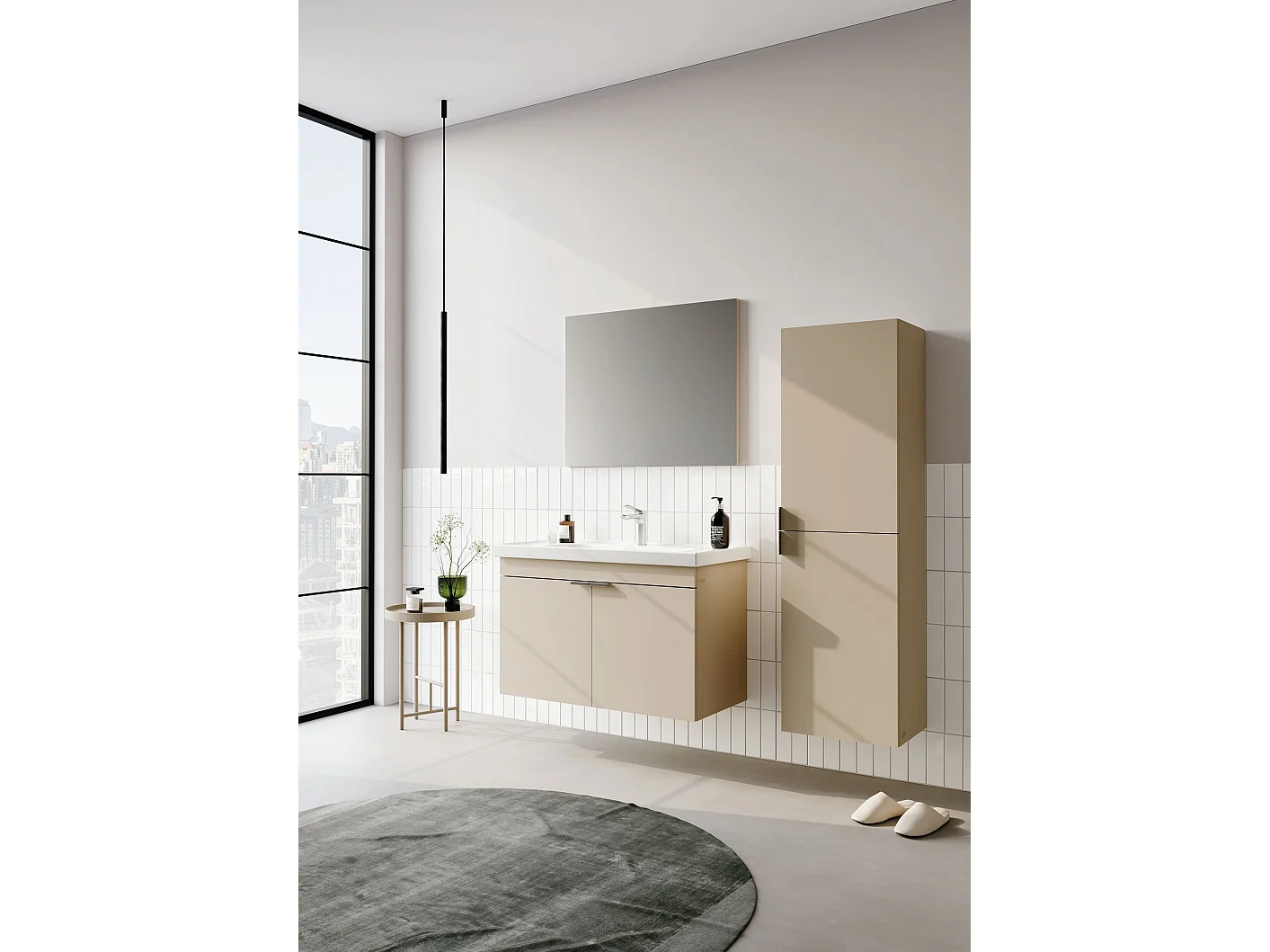Meuble Vasque "Desna 80" - 80 x 45 x 58 cm - Sand