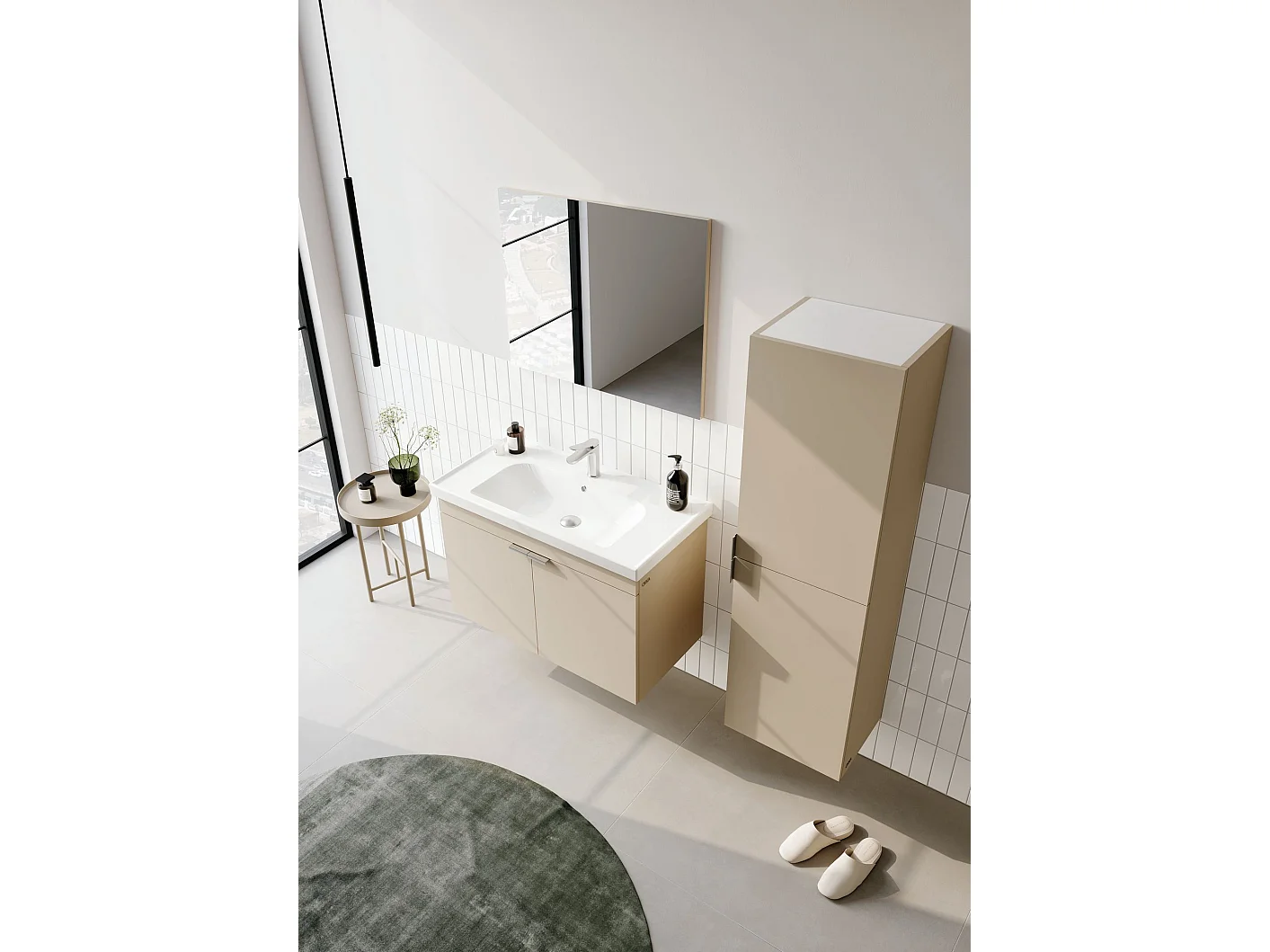 Meuble Vasque "Desna 80" - 80 x 45 x 58 cm - Sand