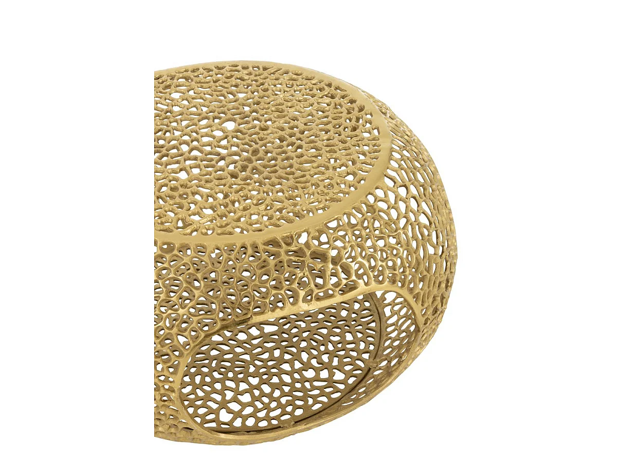 Table Basse en Métal "Cecelia" 76cm Doré