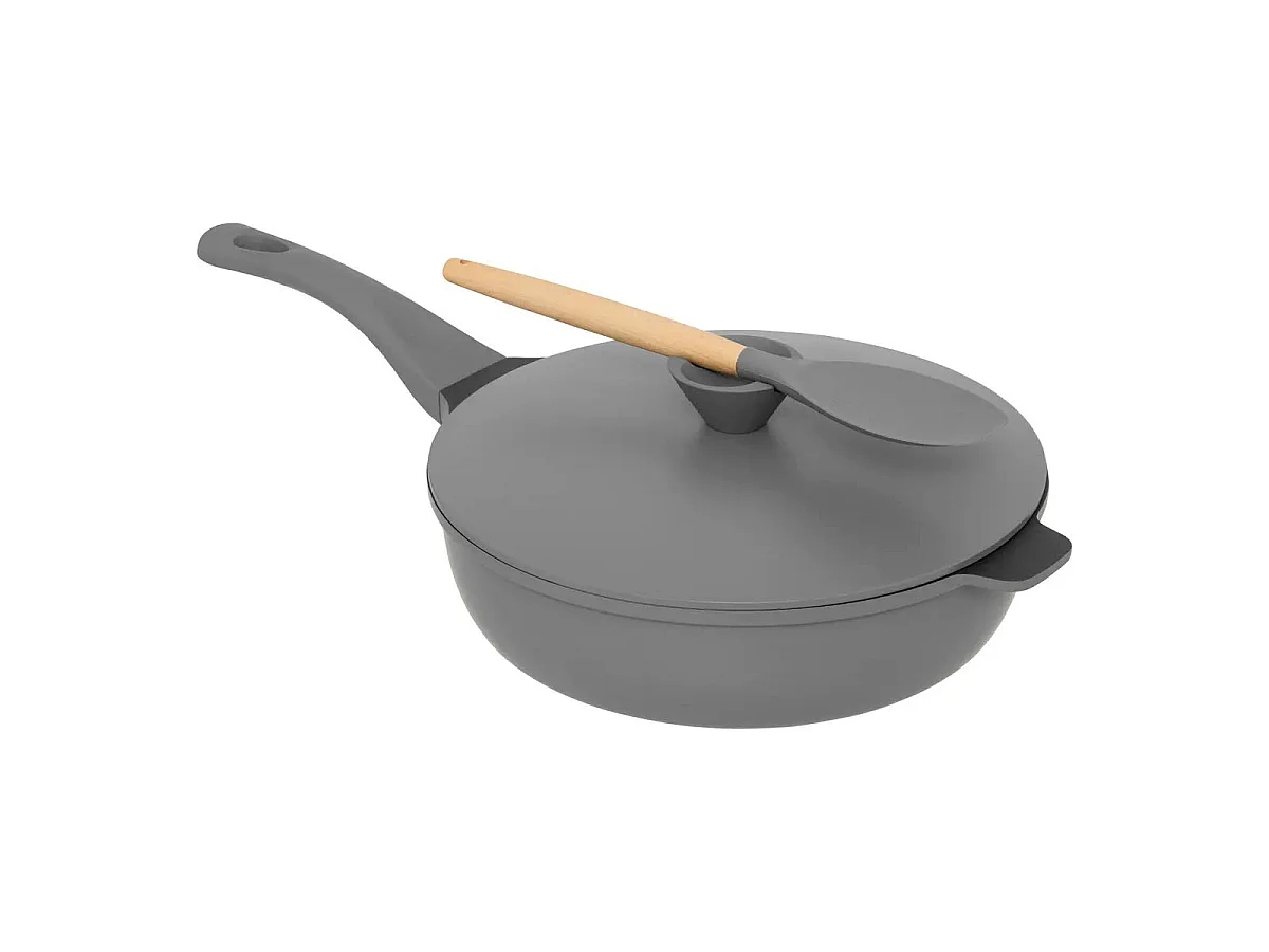 Sauteuse Avec Panier Vapeur "Kirk" 28cm Gris