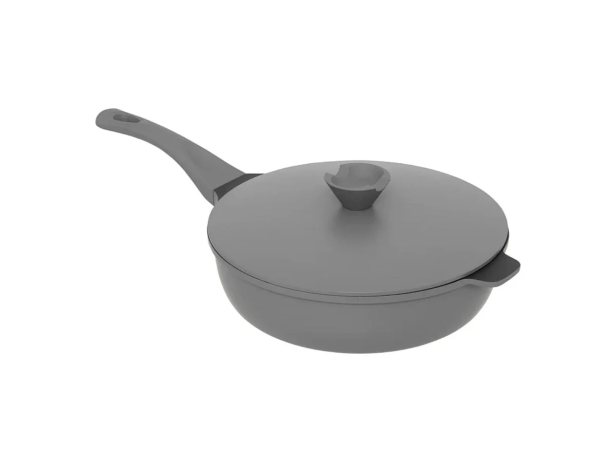 Sauteuse Avec Panier Vapeur "Kirk" 28cm Gris
