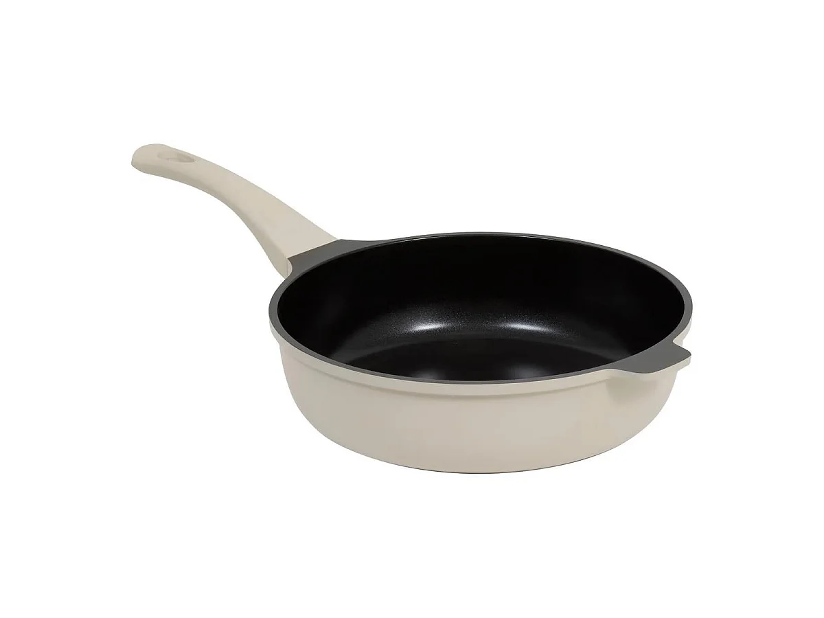 Sauteuse Avec Panier Vapeur "Kirk" 28cm Taupe