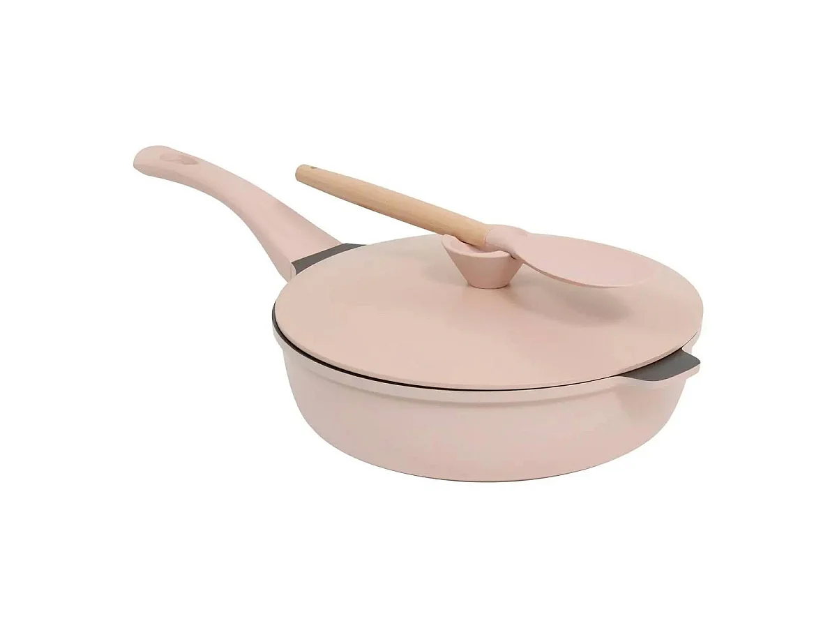 Sauteuse Avec Panier Vapeur "Kirk" 28cm Rose