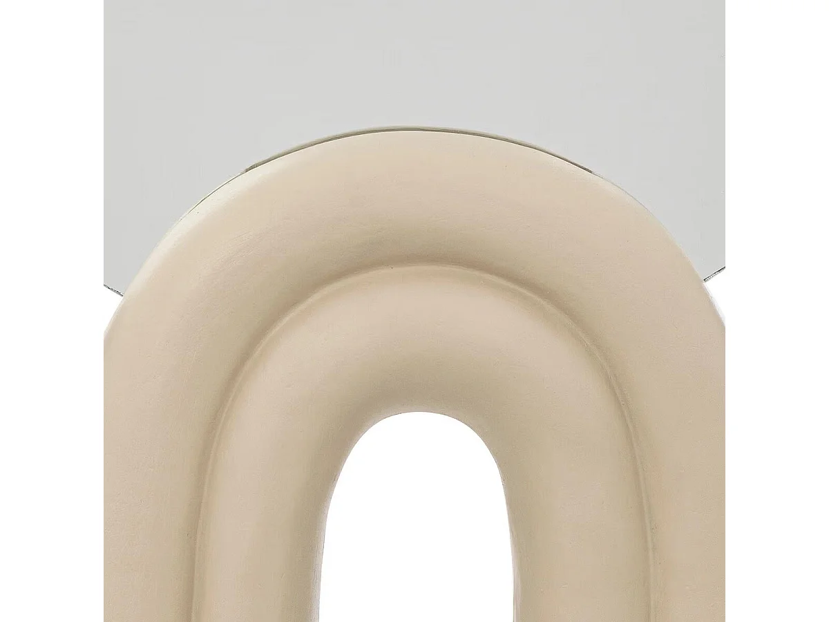 Miroir à Poser Design "Wavy Bliss" 35cm Blanc