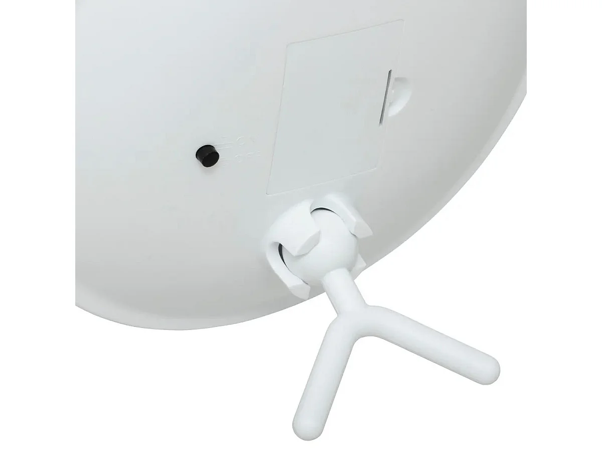 Miroir à Poser Pivotant à LED "Zoom" 18cm Blanc