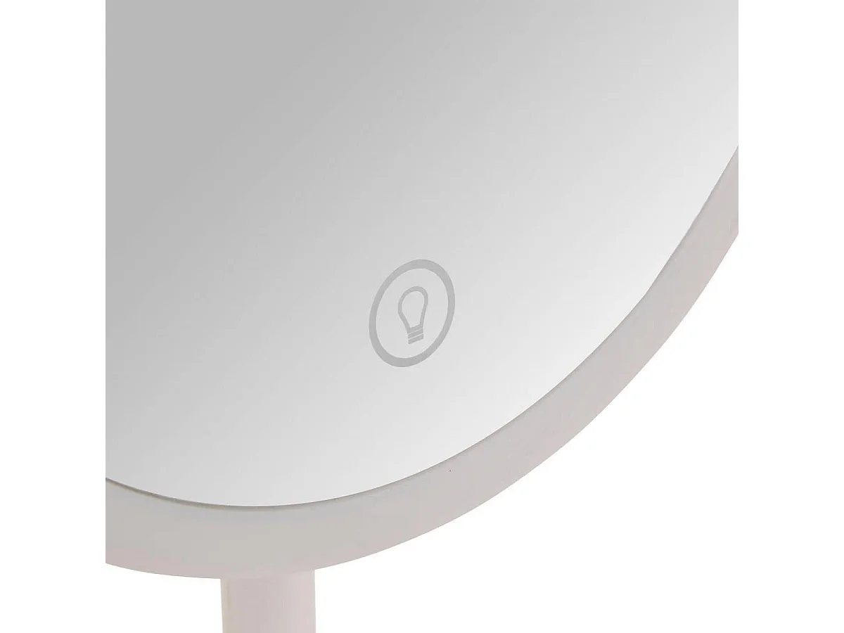 Miroir Lumineux à Poser "Tactile" 30cm Blanc
