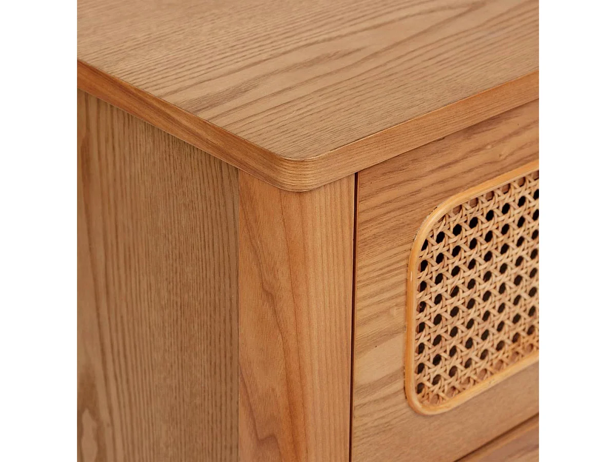 Commode 3 Tiroirs "Tiria" 90cm Marron