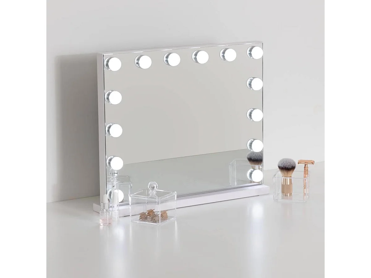 Miroir LED Tactile "Holly" 50cm Blanc