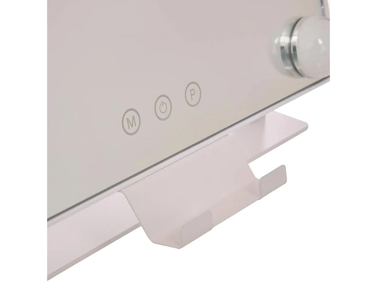 Miroir LED Pivotant "Holly" 43cm Blanc