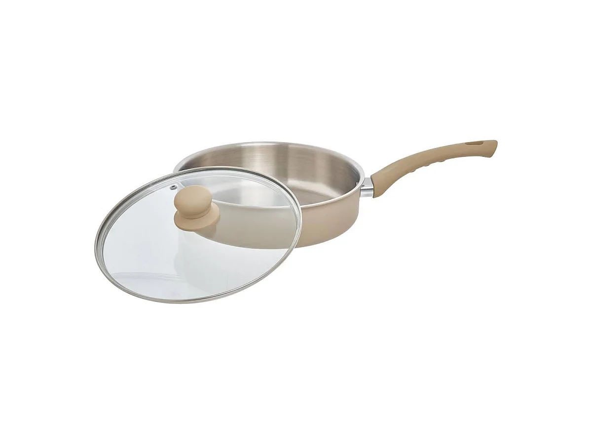 Sauteuse en Inox "Solstice" 28cm Beige