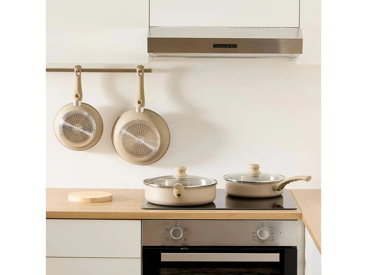 Sauteuse en Inox "Solstice" 28cm Beige