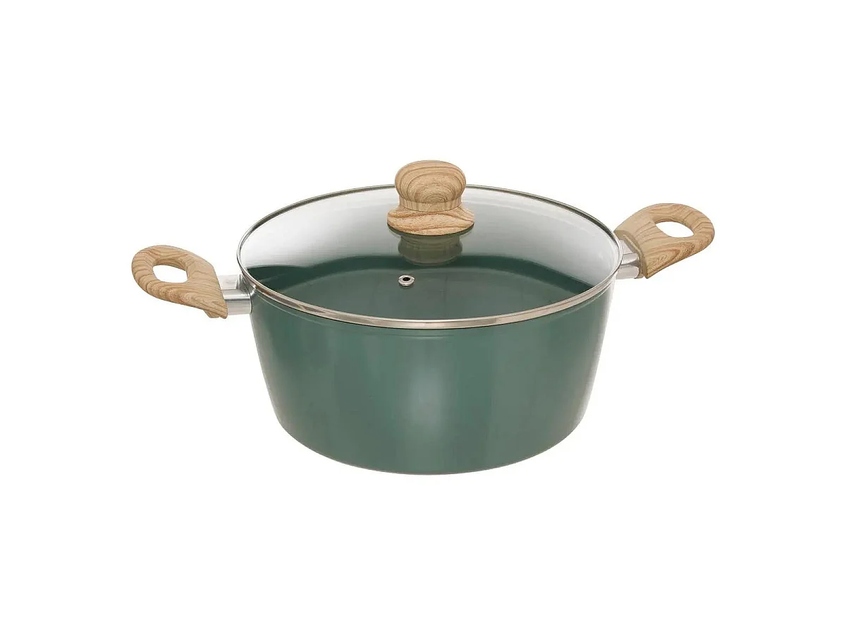 Batterie de Cuisine 7 Pièces "Forge" 43cm Vert