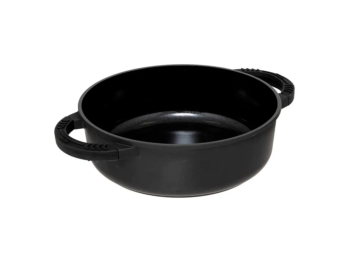 Batterie de Cuisine 6 Pièces "Fonte" 45cm Noir