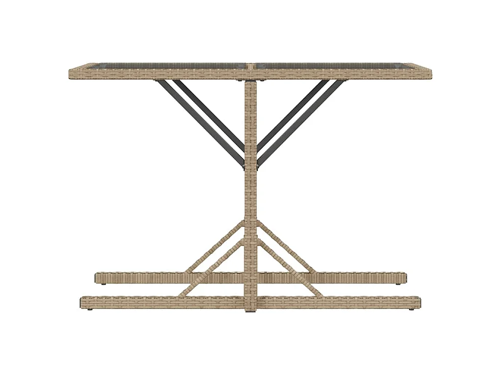 Ensemble de bistro 3 pièces coussins mélange beige résine tressée