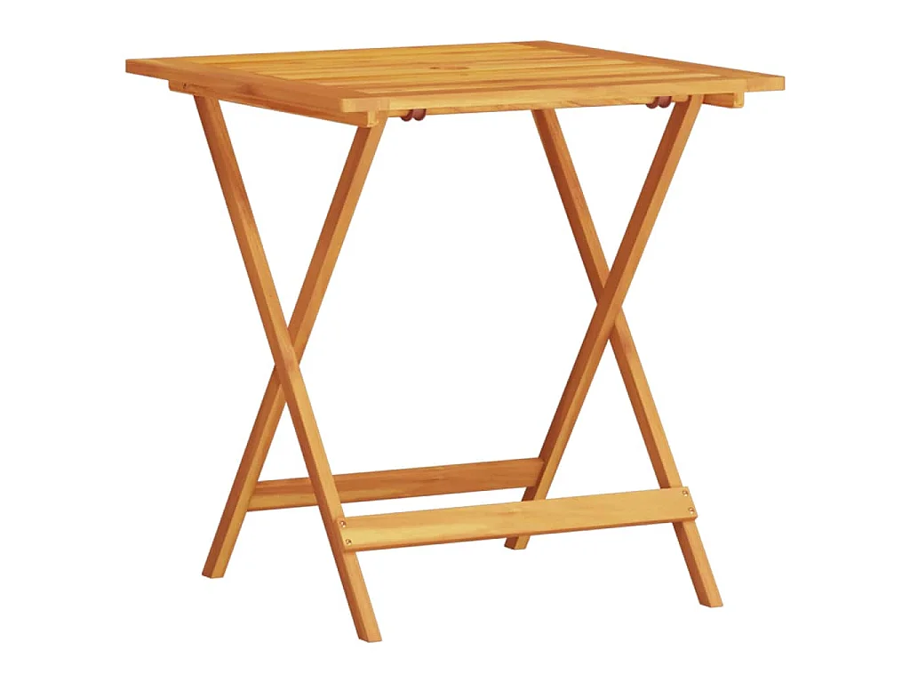 Ensemble bistro pliant 3 pièces Marron Bois d'Acacia Massif