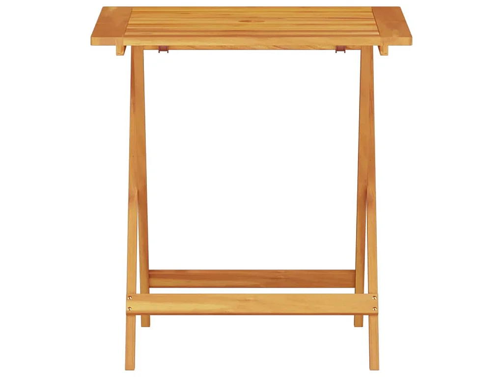 Ensemble bistro pliant 3 pièces Marron Bois d'Acacia Massif