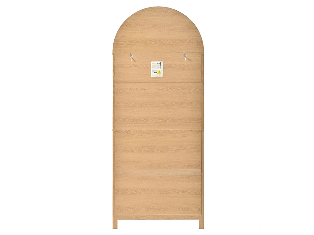 Armoire haut debout 76x40 x180 cm - placard avec arc avant - portes doubles avec étagères d'épices sur les deux côtés armoire pour cuisine salon