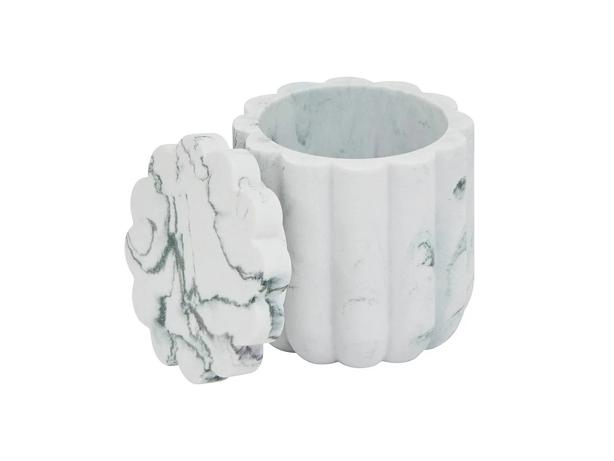 Pot à Coton "Marby" 9cm Blanc