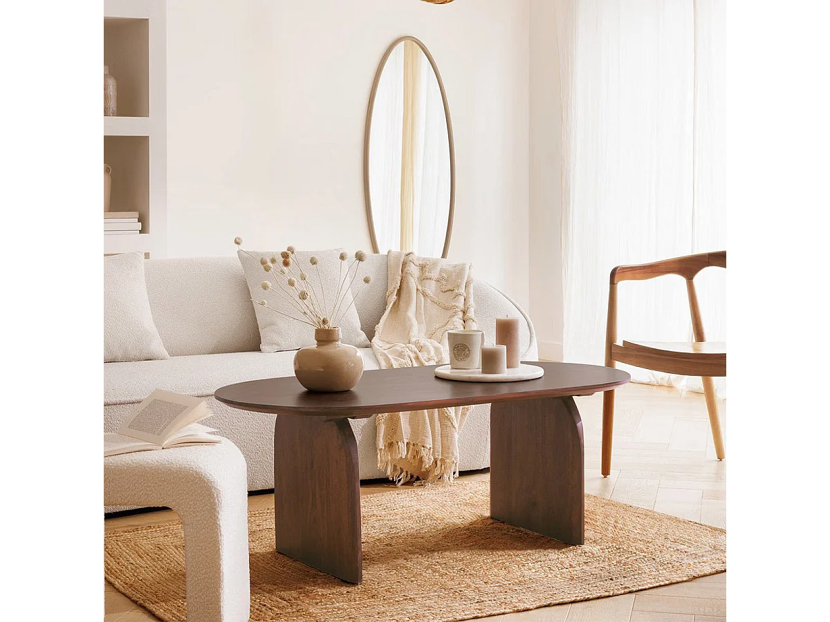 Table Basse en Bois "Isana" 120cm Marron