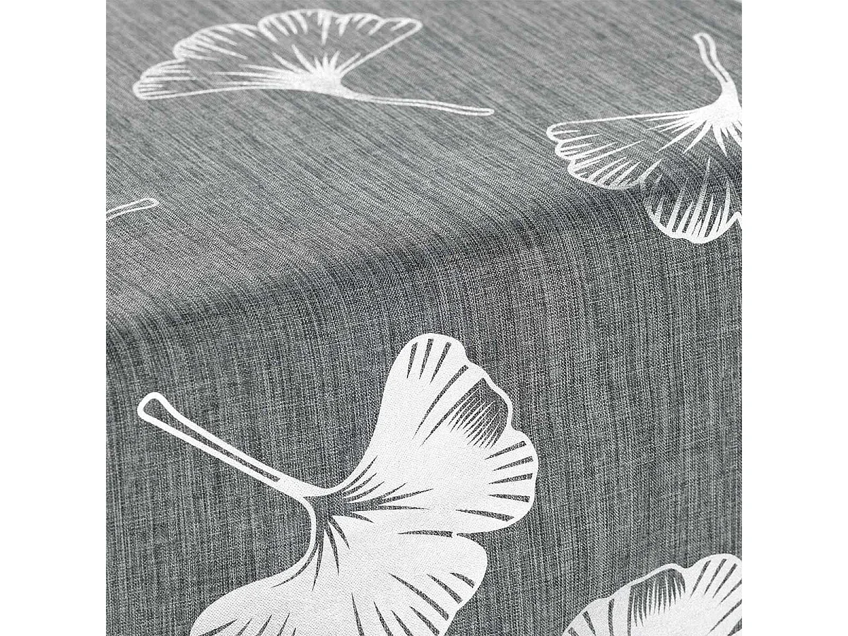 Nappe & Chemin de Table "Euphoria" 140x250cm Gris & Argent