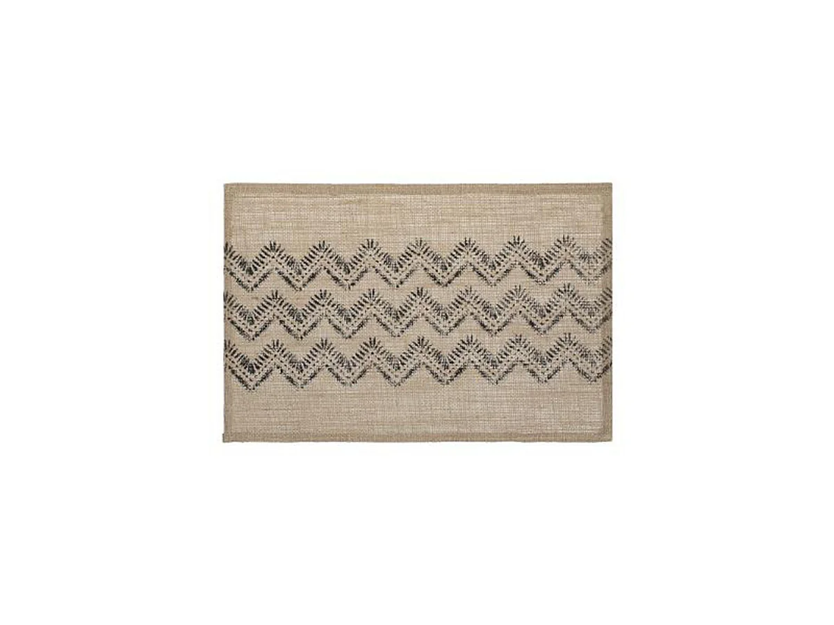 Set de Table en Jute "Chevron" 30x45cm Noir