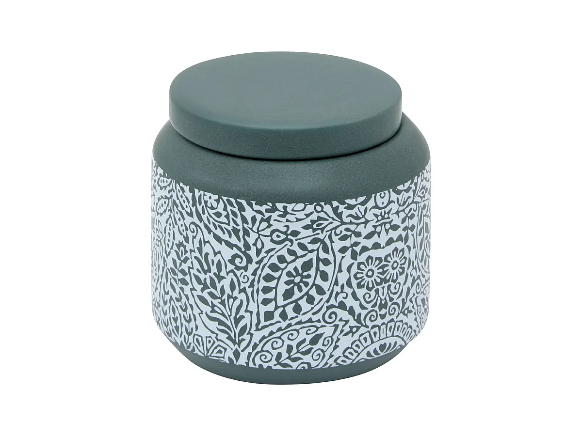 Pot à Coton à Motifs "Arboria" 10cm Vert