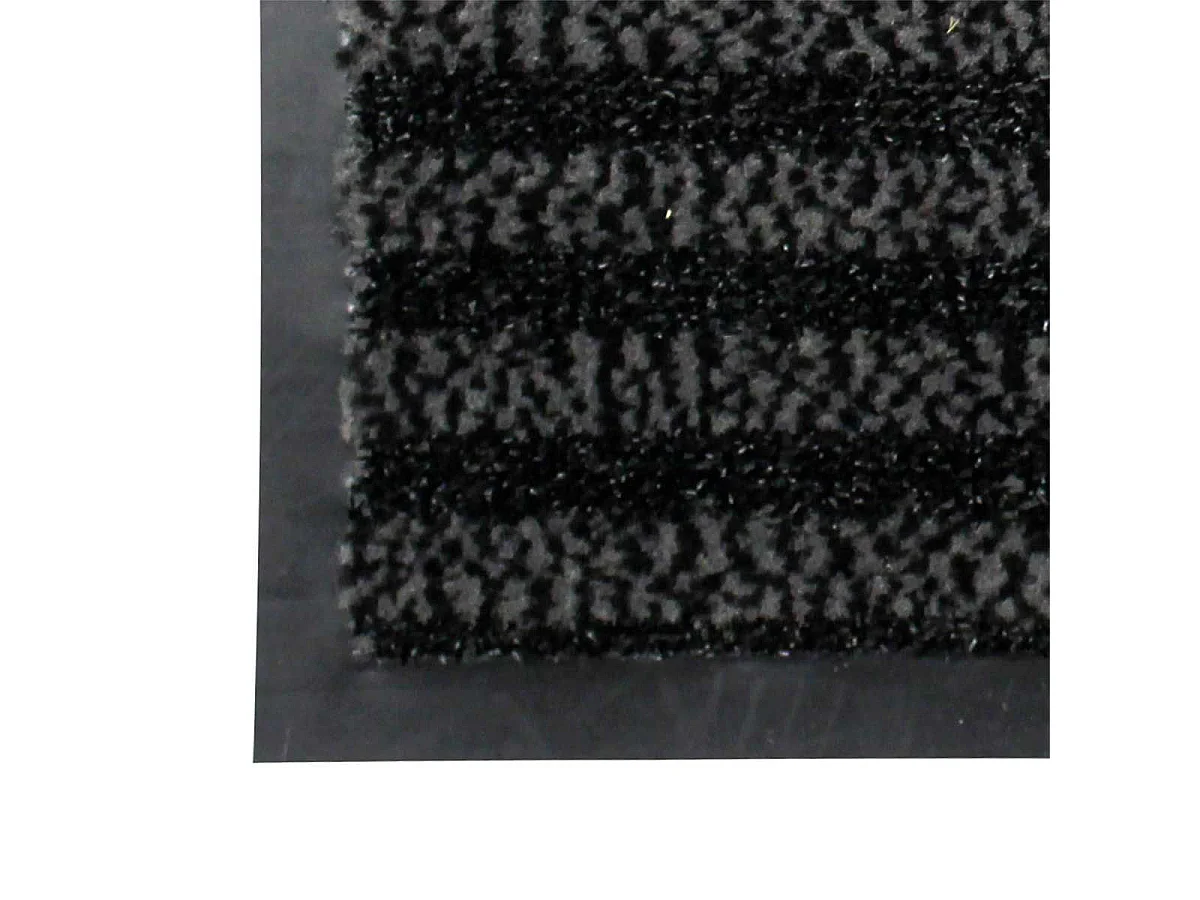 Tapis d'Entrée Grattoir "Vallero" 45x75cm Noir & Gris