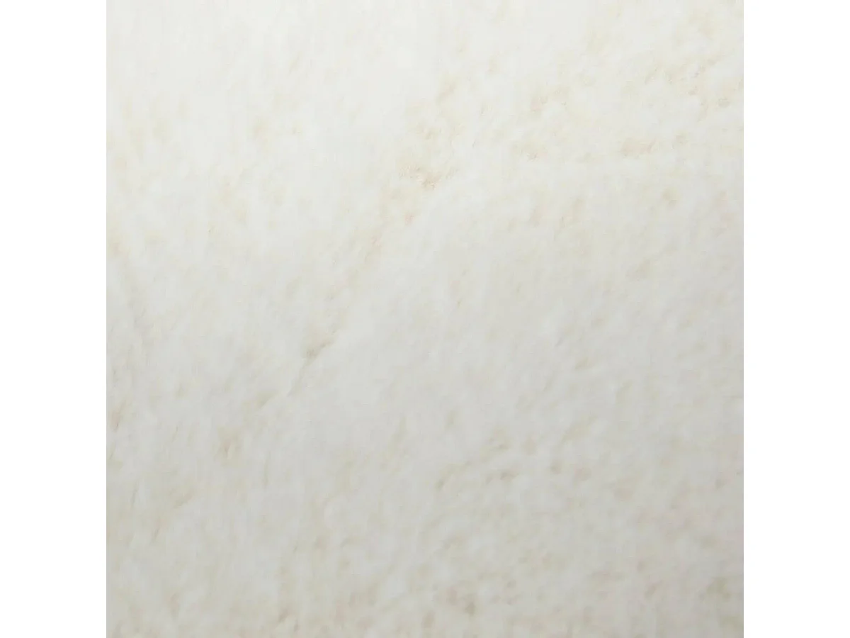 Tapis Imitation Fourrure "Couka" 60x90cm Blanc