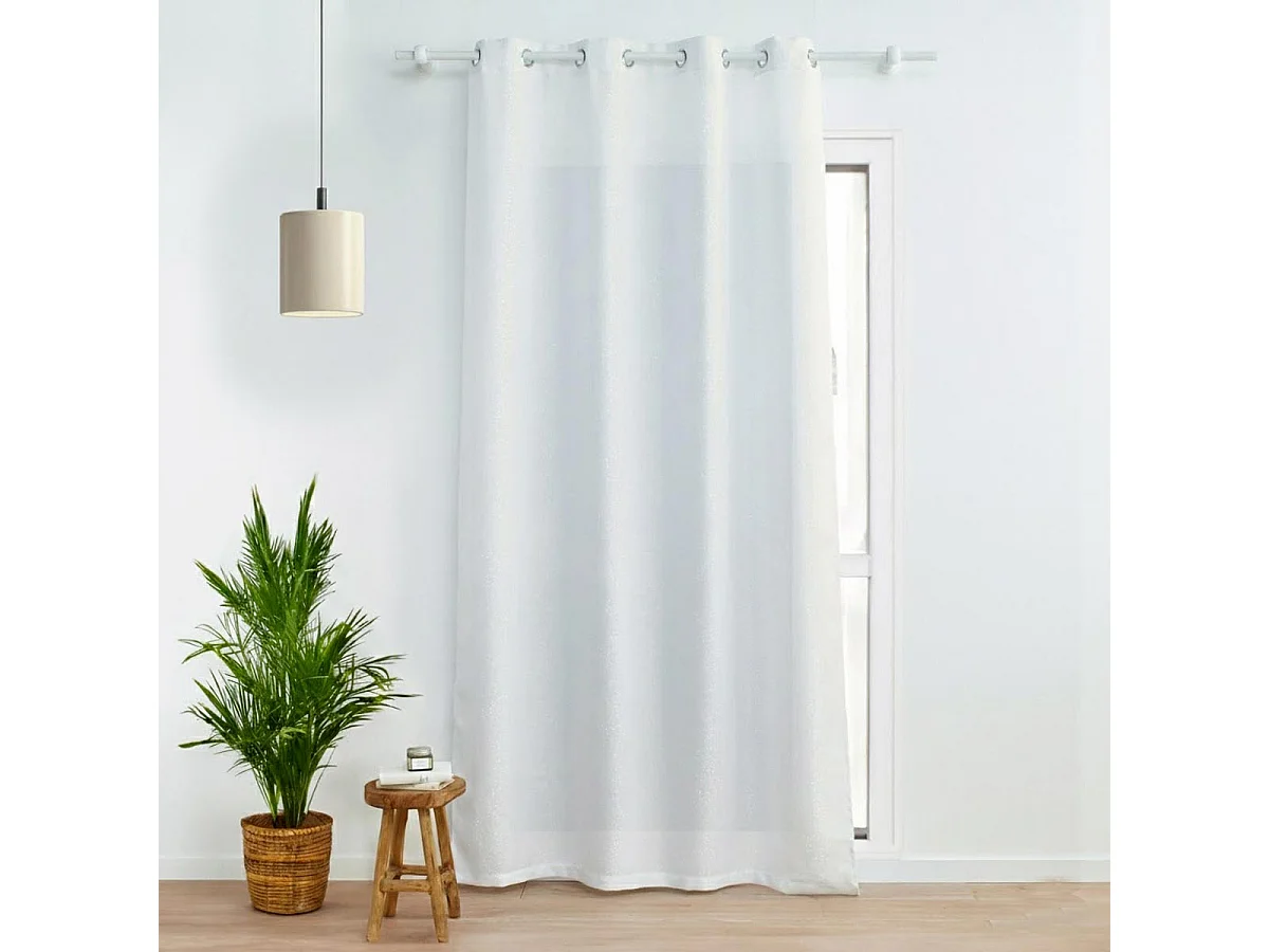 Rideau à Œillets "Zeline" 140x260cm Blanc