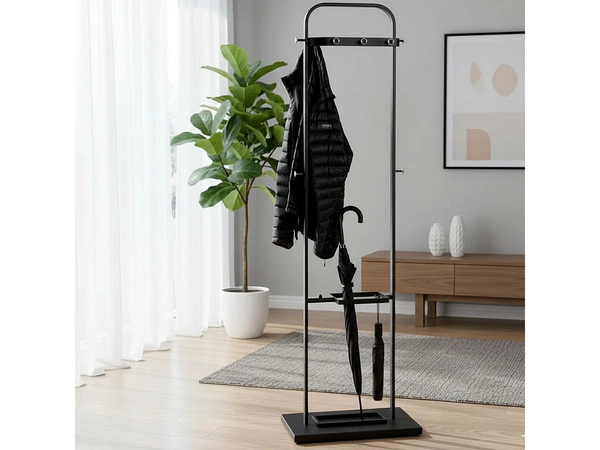 Porte-Manteau Design "Boris" 175cm Noir