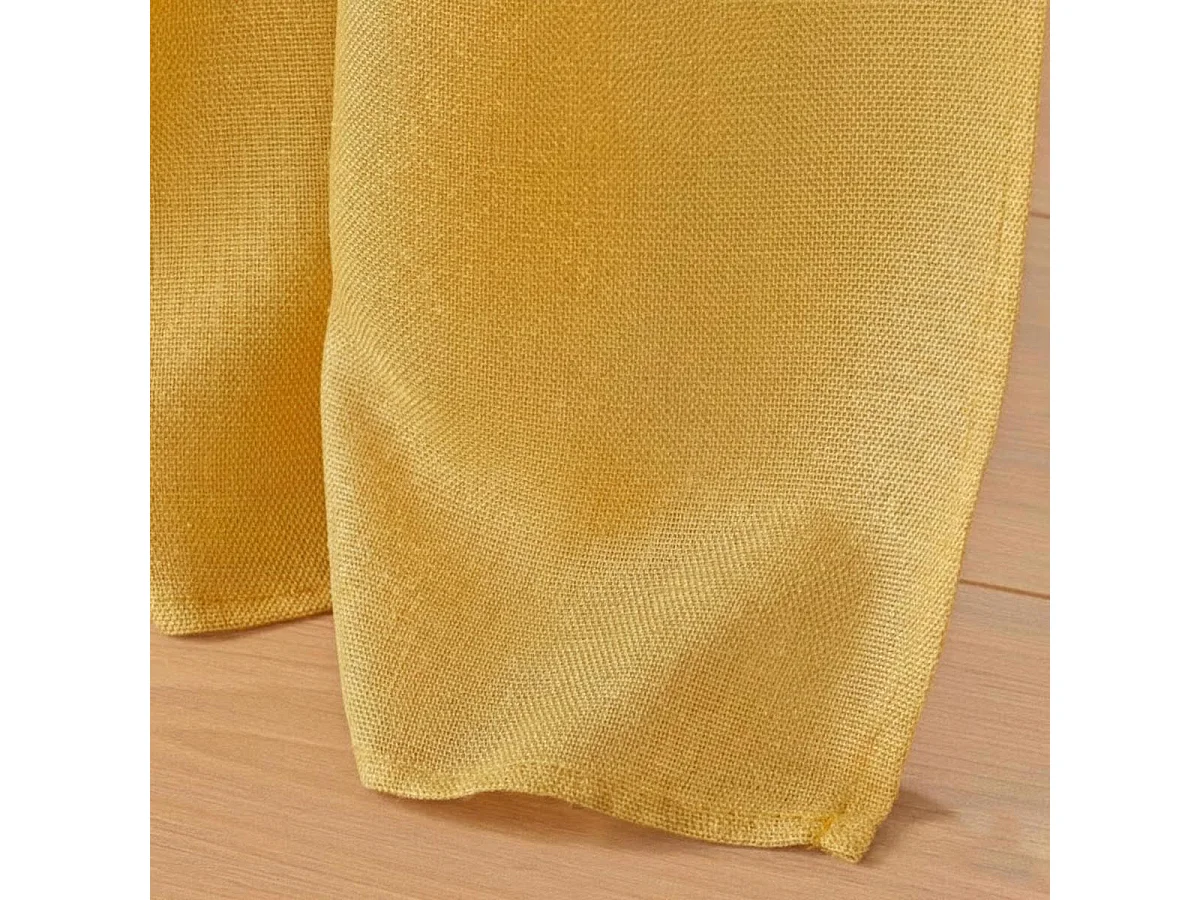 Rideau à Œillets "Zeline" 140x260cm Jaune