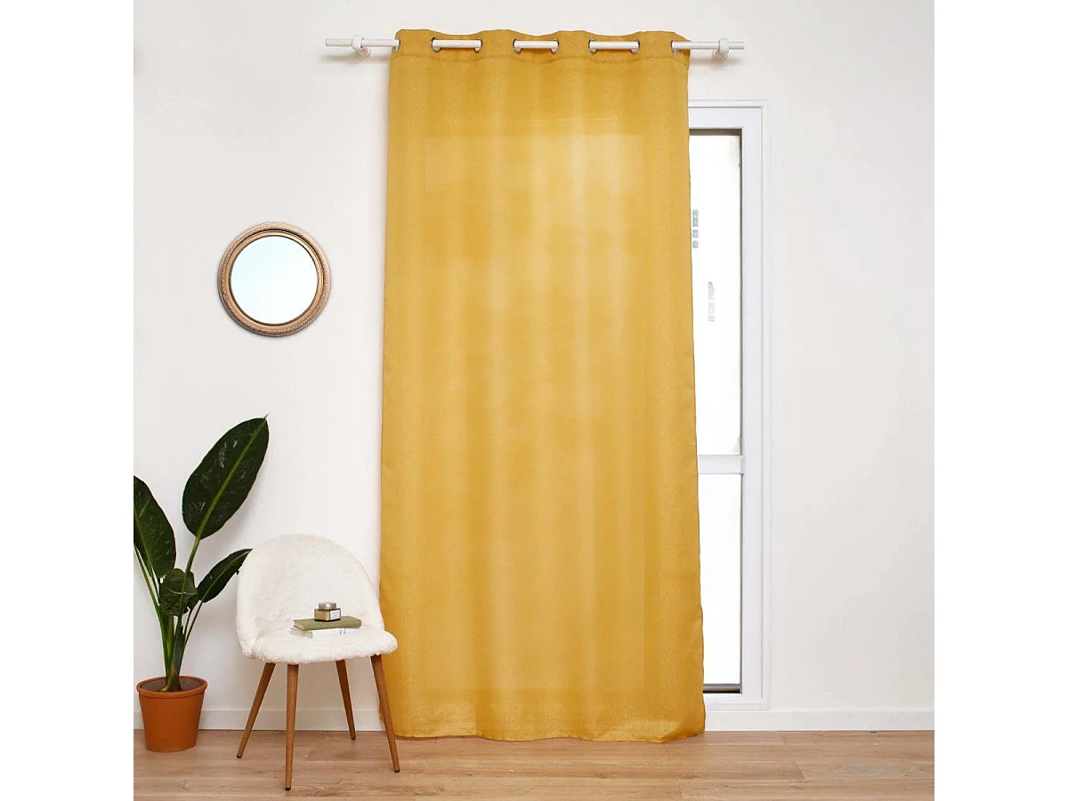 Rideau à Œillets "Zeline" 140x260cm Jaune
