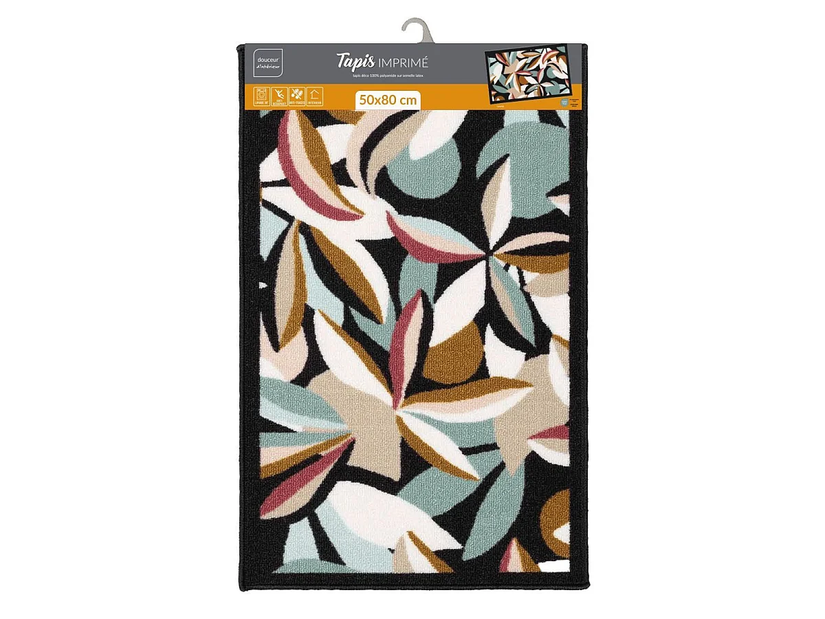 Tapis Imprimé "Lavinia" 50x80cm Multicolore