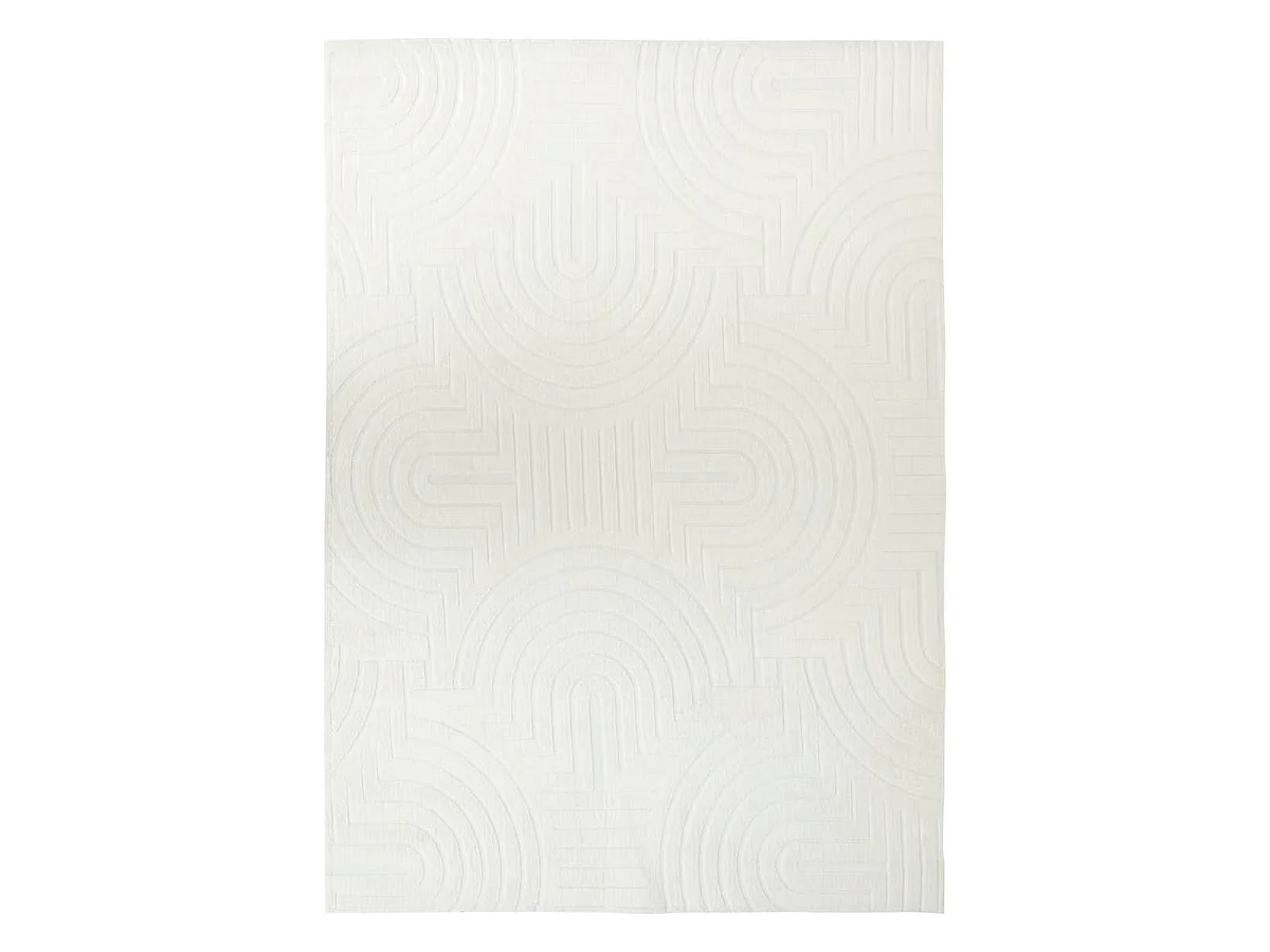 Tapis Imitation Fourrure "Arka" 120x170cm Ivoire