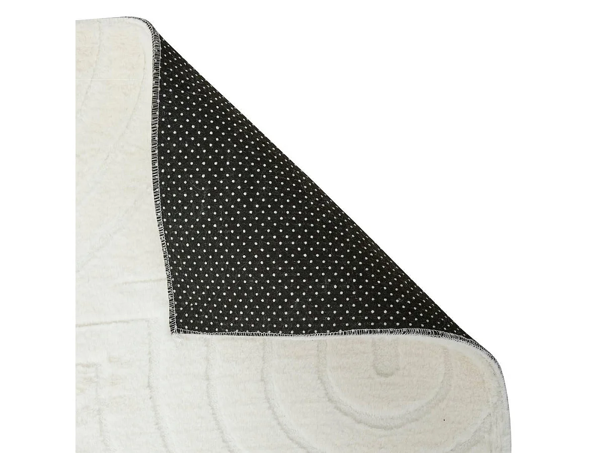 Tapis Imitation Fourrure "Arka" 120x170cm Ivoire