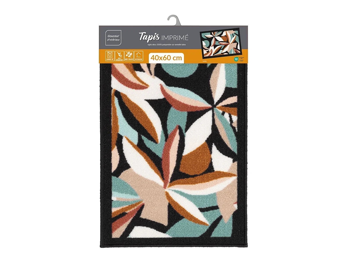 Tapis Imprimé "Lavinia" 40x60cm Multicolore