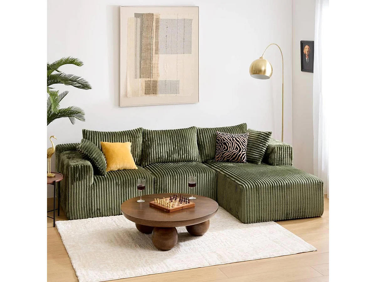 Table Basse Design "Abekas" 90cm Marron