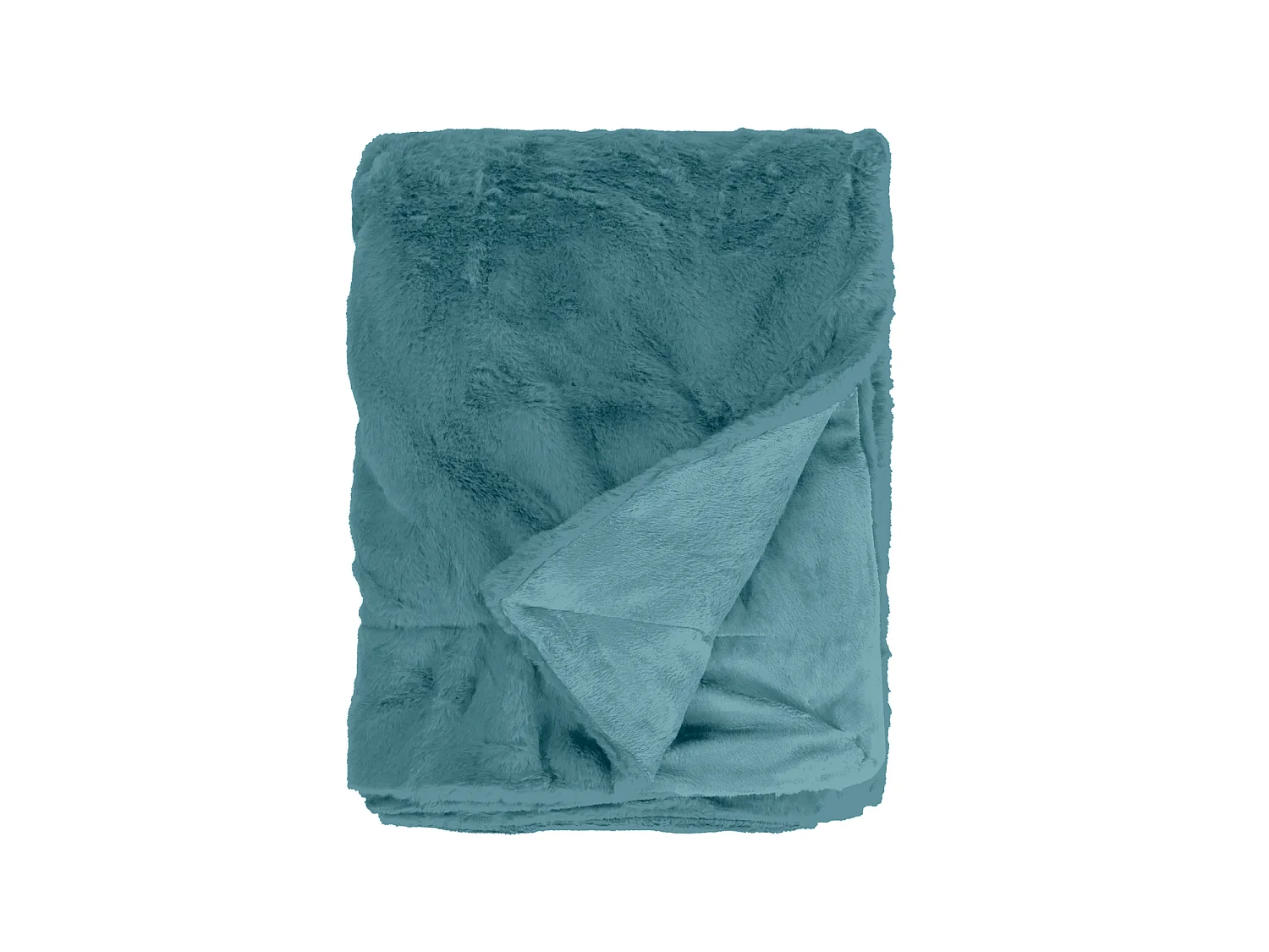 Couette Plaid bleue MINNOR 100% Polyester - 130x170 cm - SACASA