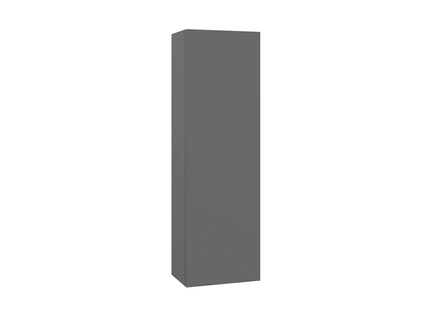 Mattgrå "Ferla 30" Badrumsskåp - Modern design, Soft-Close-dörr, Fuktresistent