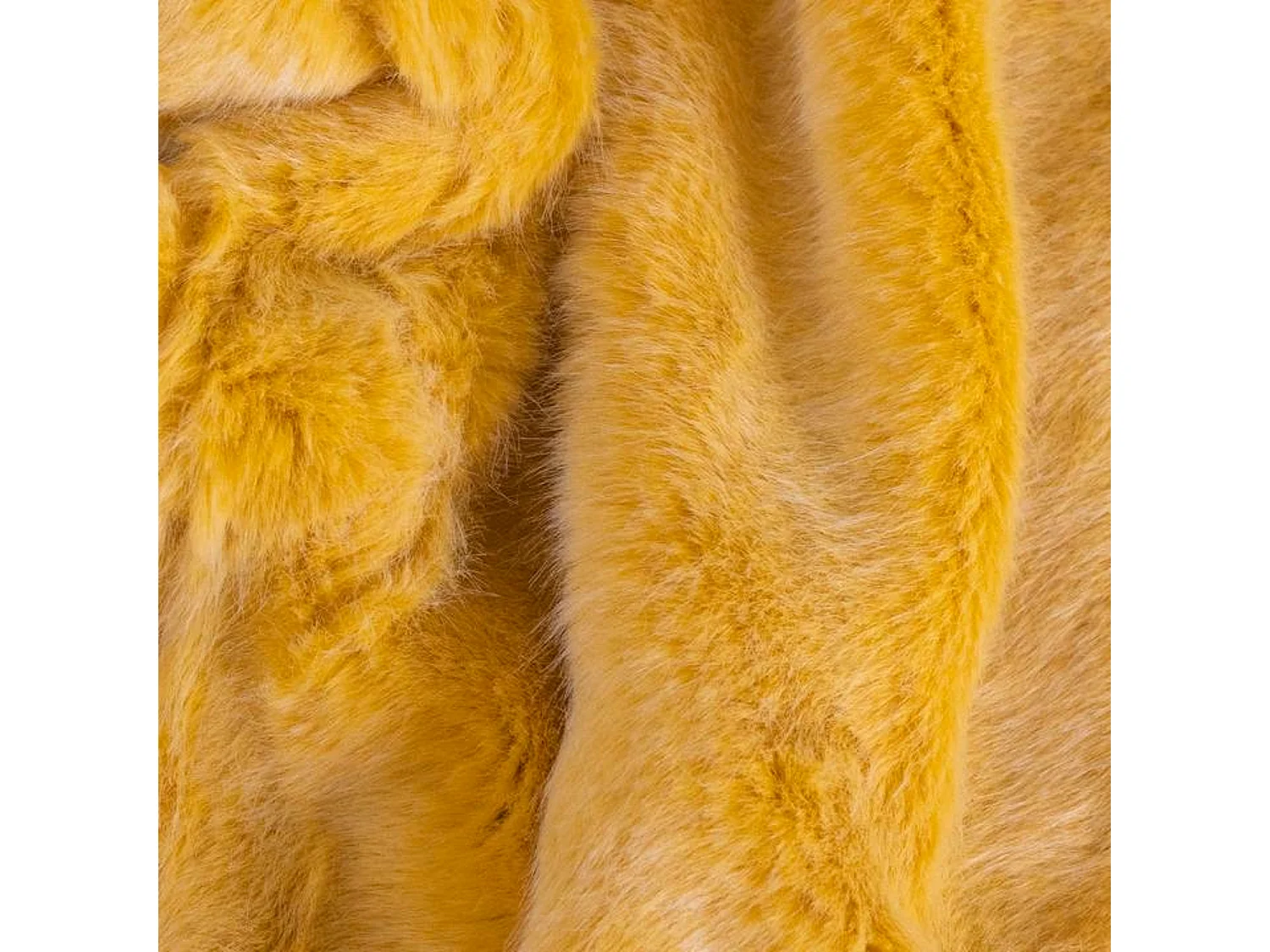 Couverture plaid jaune 130x160cm MINNOR - SACASA