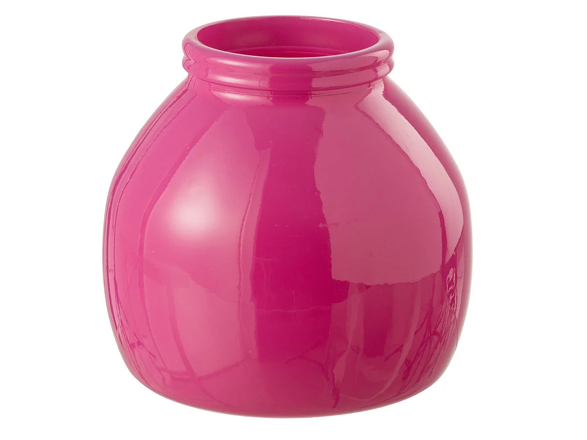 Vase Déco en Verre "Cocoon" 20cm Rose