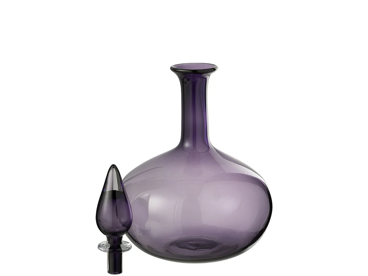 Vase Bouchon en Verre "Herschel" 33cm Mauve